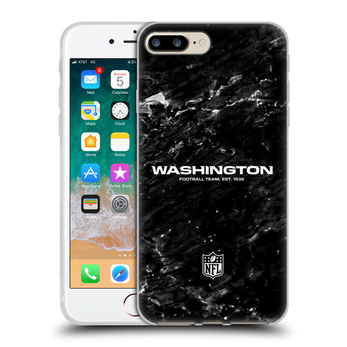 NFL Washington Football Team Artwork Marble Soft Gel Case for Apple iPhone 7 Plus / iPhone 8 Plus