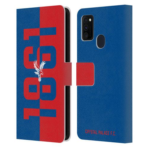 Crystal Palace FC Crest 1861 Leather Book Wallet Case Cover For Samsung Galaxy M30s (2019)/M21 (2020)
