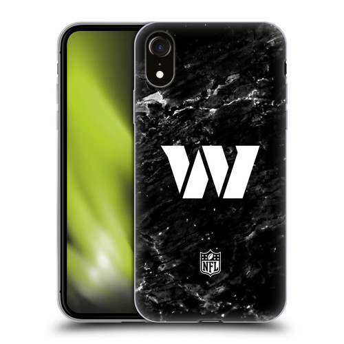NFL Washington Football Team Artwork Marble Soft Gel Case for Apple iPhone XR