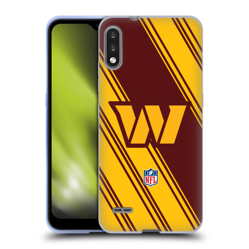 NFL Washington Football Team Artwork Stripes Soft Gel Case for LG K22