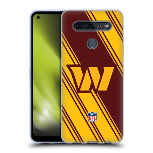 NFL Washington Football Team Artwork Stripes Soft Gel Case for LG K51S