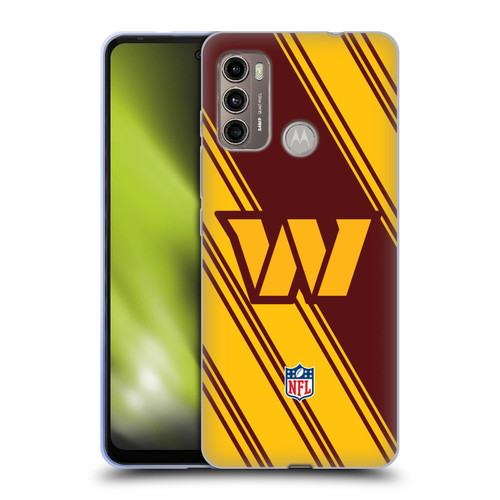 NFL Washington Football Team Artwork Stripes Soft Gel Case for Motorola Moto G60 / Moto G40 Fusion