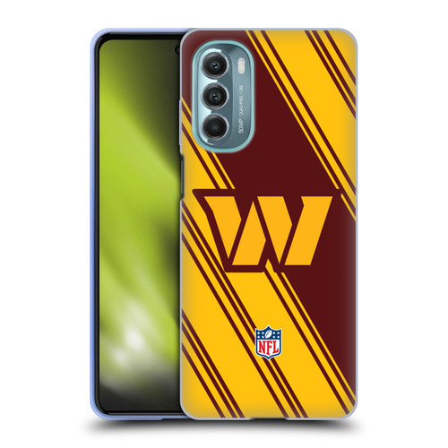 NFL Washington Football Team Artwork Stripes Soft Gel Case for Motorola Moto G Stylus 5G (2022)