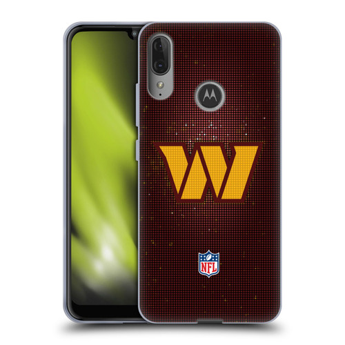 NFL Washington Football Team Artwork LED Soft Gel Case for Motorola Moto E6 Plus