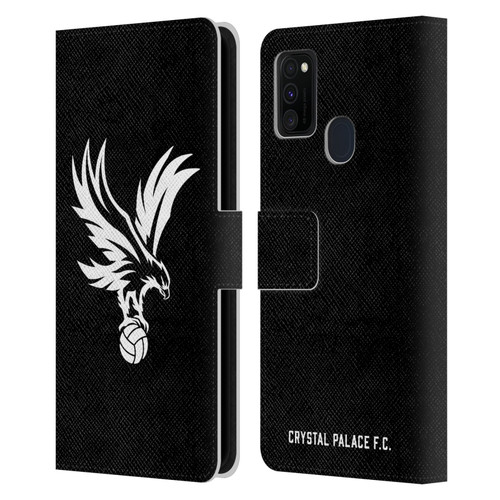 Crystal Palace FC Crest Eagle Grey Leather Book Wallet Case Cover For Samsung Galaxy M30s (2019)/M21 (2020)