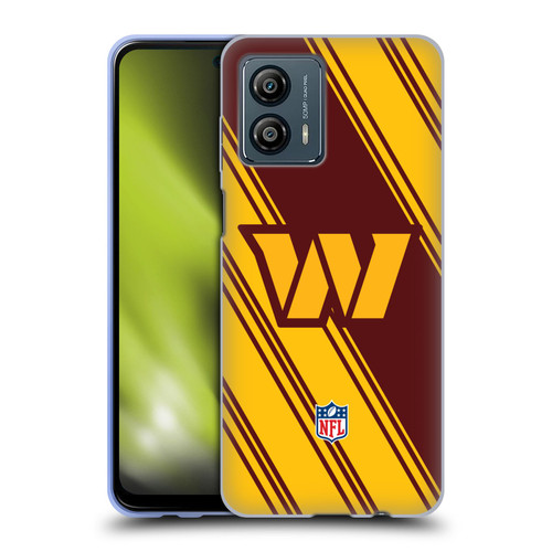 NFL Washington Football Team Artwork Stripes Soft Gel Case for Motorola Moto G53 5G