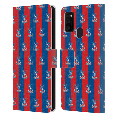 Crystal Palace FC Crest Pattern Leather Book Wallet Case Cover For Samsung Galaxy M30s (2019)/M21 (2020)