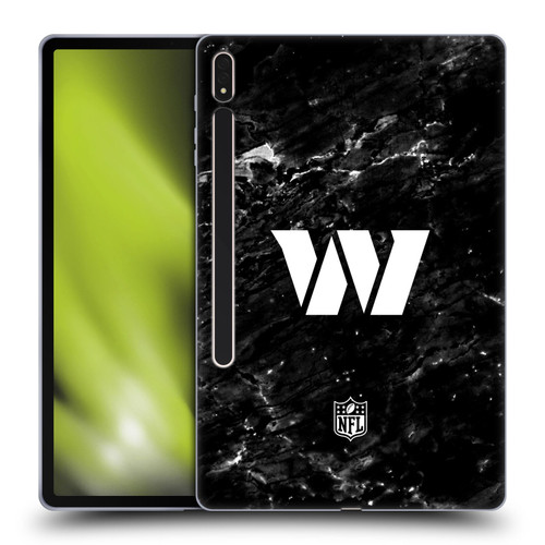 NFL Washington Football Team Artwork Marble Soft Gel Case for Samsung Galaxy Tab S8 Plus