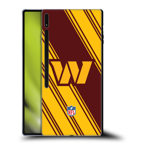 NFL Washington Football Team Artwork Stripes Soft Gel Case for Samsung Galaxy Tab S8 Ultra