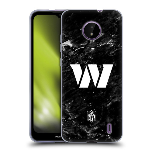 NFL Washington Football Team Artwork Marble Soft Gel Case for Nokia C10 / C20