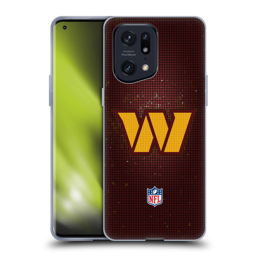 NFL Washington Football Team Artwork LED Soft Gel Case for OPPO Find X5 Pro