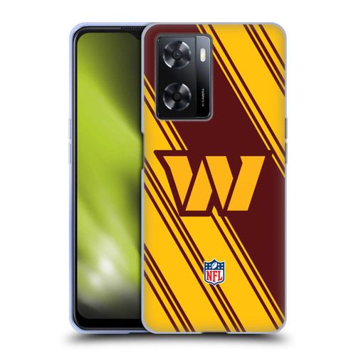 NFL Washington Football Team Artwork Stripes Soft Gel Case for OPPO A57s