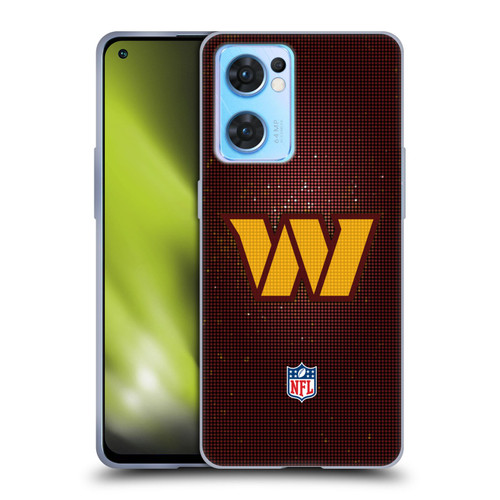 NFL Washington Football Team Artwork LED Soft Gel Case for OPPO Reno7 5G / Find X5 Lite