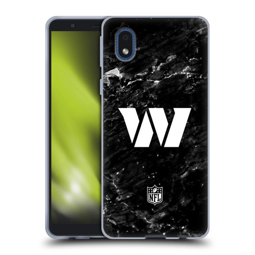 NFL Washington Football Team Artwork Marble Soft Gel Case for Samsung Galaxy A01 Core (2020)