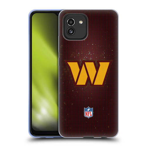 NFL Washington Football Team Artwork LED Soft Gel Case for Samsung Galaxy A03 (2021)