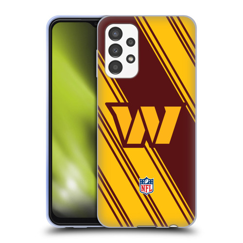 NFL Washington Football Team Artwork Stripes Soft Gel Case for Samsung Galaxy A13 (2022)