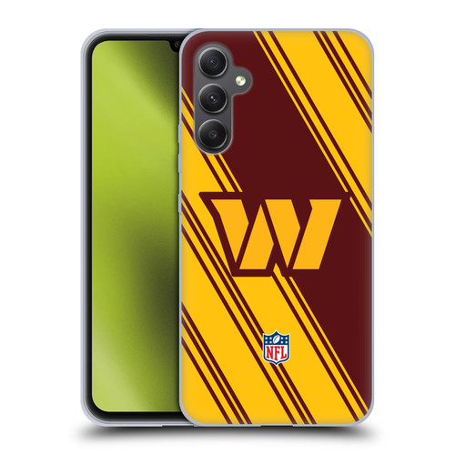 NFL Washington Football Team Artwork Stripes Soft Gel Case for Samsung Galaxy A34 5G