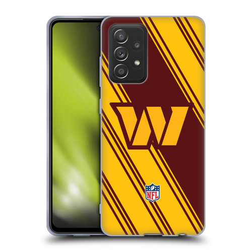 NFL Washington Football Team Artwork Stripes Soft Gel Case for Samsung Galaxy A52 / A52s / 5G (2021)