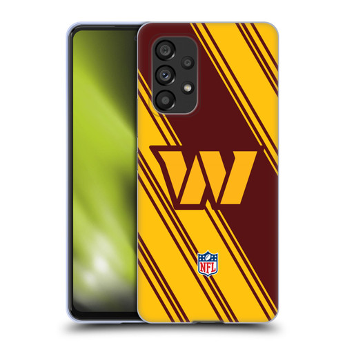 NFL Washington Football Team Artwork Stripes Soft Gel Case for Samsung Galaxy A53 5G (2022)