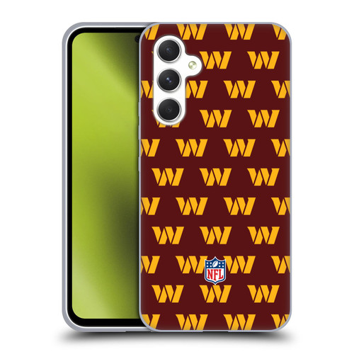 NFL Washington Football Team Artwork Patterns Soft Gel Case for Samsung Galaxy A54 5G