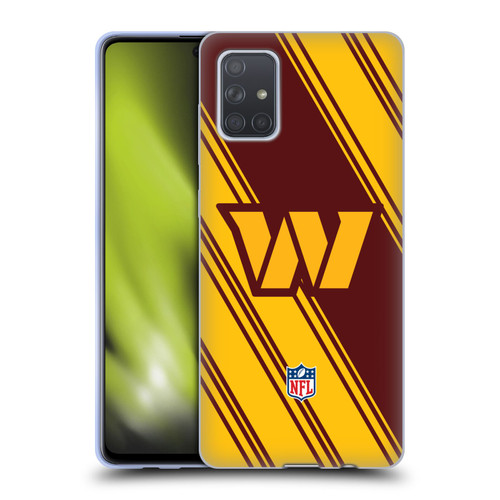 NFL Washington Football Team Artwork Stripes Soft Gel Case for Samsung Galaxy A71 (2019)