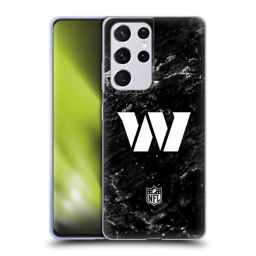 NFL Washington Football Team Artwork Marble Soft Gel Case for Samsung Galaxy S21 Ultra 5G