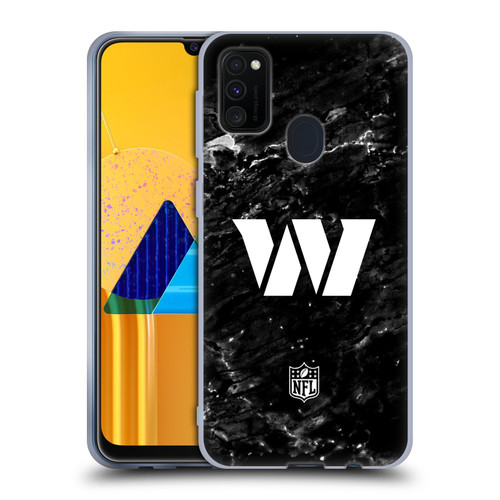 NFL Washington Football Team Artwork Marble Soft Gel Case for Samsung Galaxy M30s (2019)/M21 (2020)