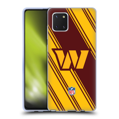 NFL Washington Football Team Artwork Stripes Soft Gel Case for Samsung Galaxy Note10 Lite