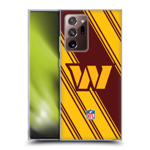 NFL Washington Football Team Artwork Stripes Soft Gel Case for Samsung Galaxy Note20 Ultra / 5G