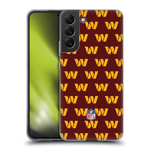 NFL Washington Football Team Artwork Patterns Soft Gel Case for Samsung Galaxy S22+ 5G