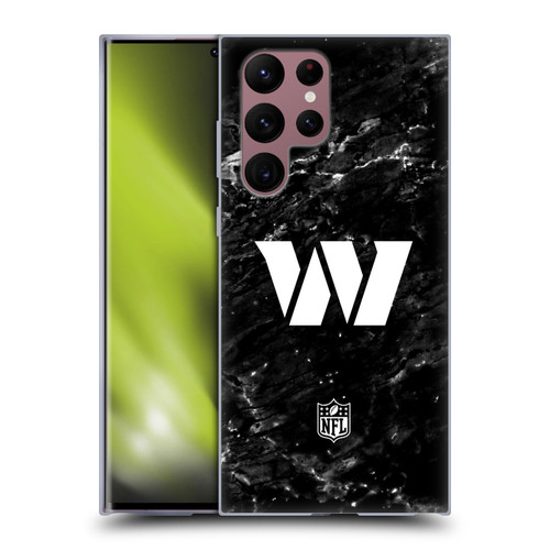 NFL Washington Football Team Artwork Marble Soft Gel Case for Samsung Galaxy S22 Ultra 5G