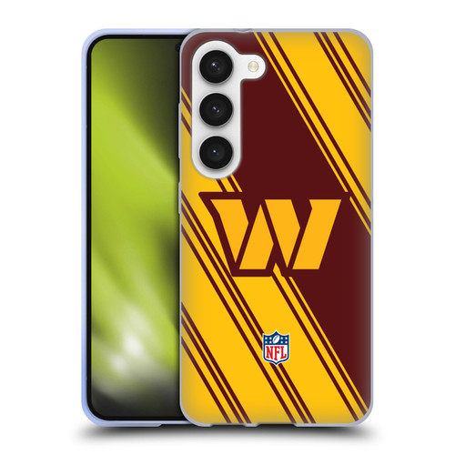 NFL Washington Football Team Artwork Stripes Soft Gel Case for Samsung Galaxy S23 5G