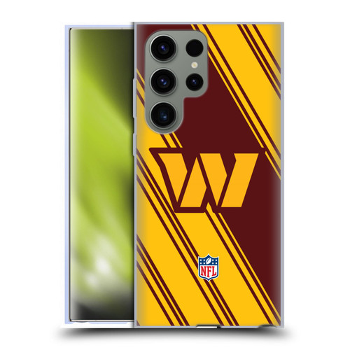 NFL Washington Football Team Artwork Stripes Soft Gel Case for Samsung Galaxy S23 Ultra 5G