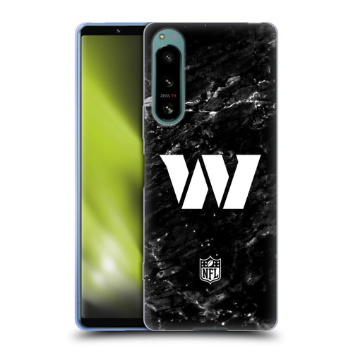 NFL Washington Football Team Artwork Marble Soft Gel Case for Sony Xperia 5 IV