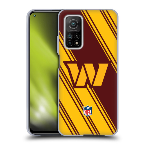NFL Washington Football Team Artwork Stripes Soft Gel Case for Xiaomi Mi 10T 5G