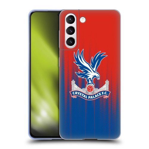 Crystal Palace FC Crest Halftone Soft Gel Case for Samsung Galaxy S21 5G