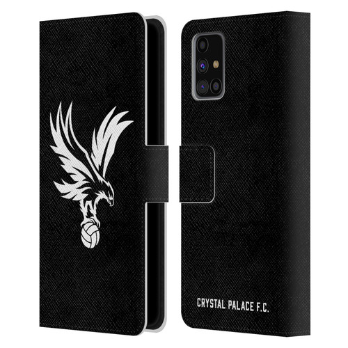 Crystal Palace FC Crest Eagle Grey Leather Book Wallet Case Cover For Samsung Galaxy M31s (2020)