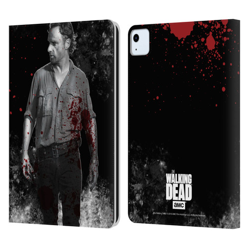 AMC The Walking Dead Gore Rick Grimes Leather Book Wallet Case Cover For Apple iPad Air 2020 / 2022