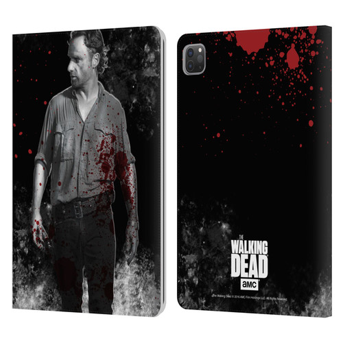 AMC The Walking Dead Gore Rick Grimes Leather Book Wallet Case Cover For Apple iPad Pro 11 2020 / 2021 / 2022