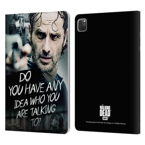 AMC The Walking Dead Rick Grimes Legacy Question Leather Book Wallet Case Cover For Apple iPad Pro 11 2020 / 2021 / 2022