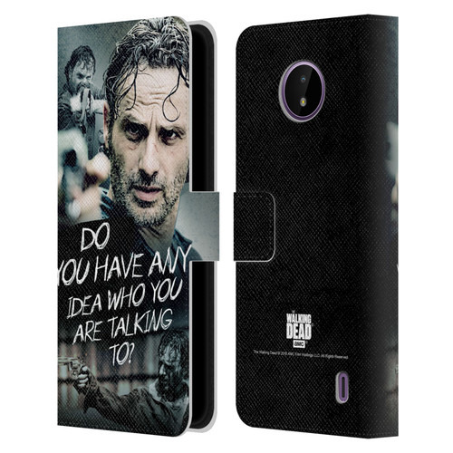 AMC The Walking Dead Rick Grimes Legacy Question Leather Book Wallet Case Cover For Nokia C10 / C20