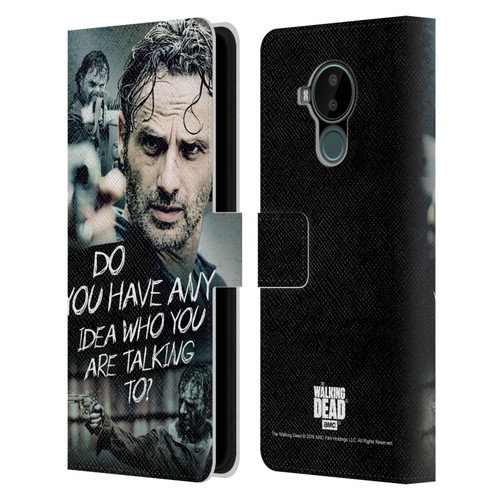 AMC The Walking Dead Rick Grimes Legacy Question Leather Book Wallet Case Cover For Nokia C30