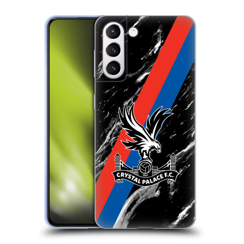 Crystal Palace FC Crest Black Marble Soft Gel Case for Samsung Galaxy S21+ 5G
