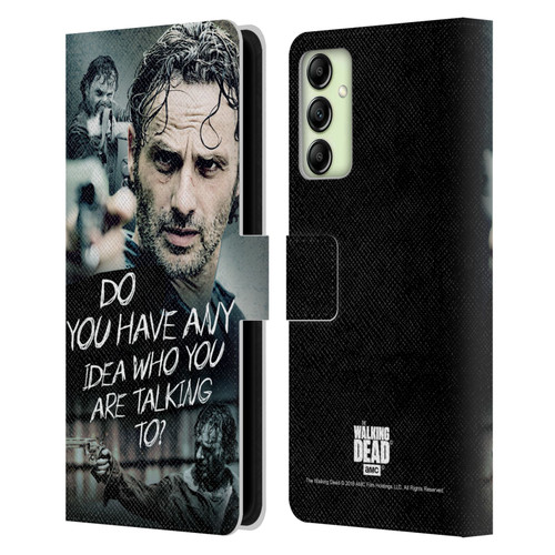 AMC The Walking Dead Rick Grimes Legacy Question Leather Book Wallet Case Cover For Samsung Galaxy A14 5G