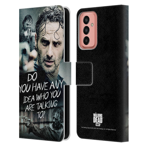 AMC The Walking Dead Rick Grimes Legacy Question Leather Book Wallet Case Cover For Samsung Galaxy M13 (2022)
