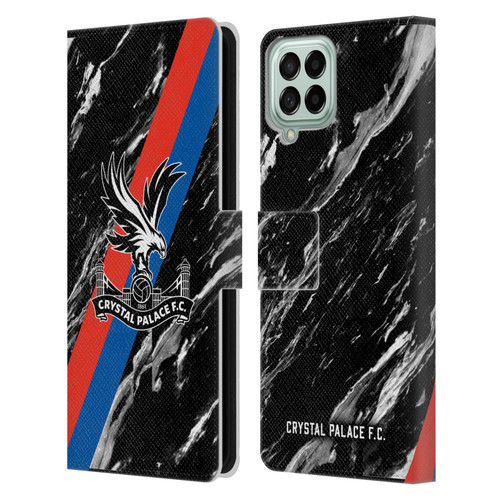 Crystal Palace FC Crest Black Marble Leather Book Wallet Case Cover For Samsung Galaxy M33 (2022)