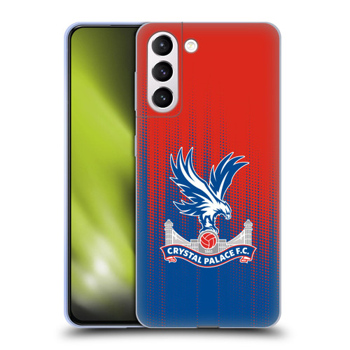 Crystal Palace FC Crest Halftone Soft Gel Case for Samsung Galaxy S21+ 5G