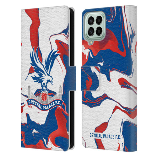 Crystal Palace FC Crest Marble Leather Book Wallet Case Cover For Samsung Galaxy M33 (2022)