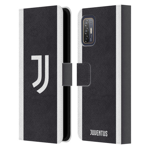 Juventus Football Club 2023/24 Match Kit Third Leather Book Wallet Case Cover For HTC Desire 21 Pro 5G