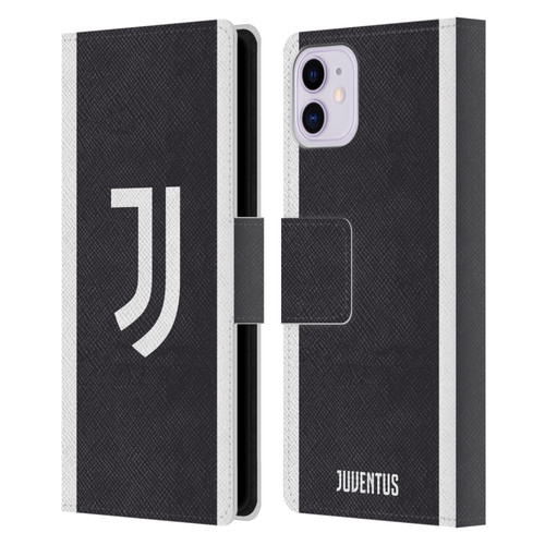 Juventus Football Club 2023/24 Match Kit Third Leather Book Wallet Case Cover For Apple iPhone 11